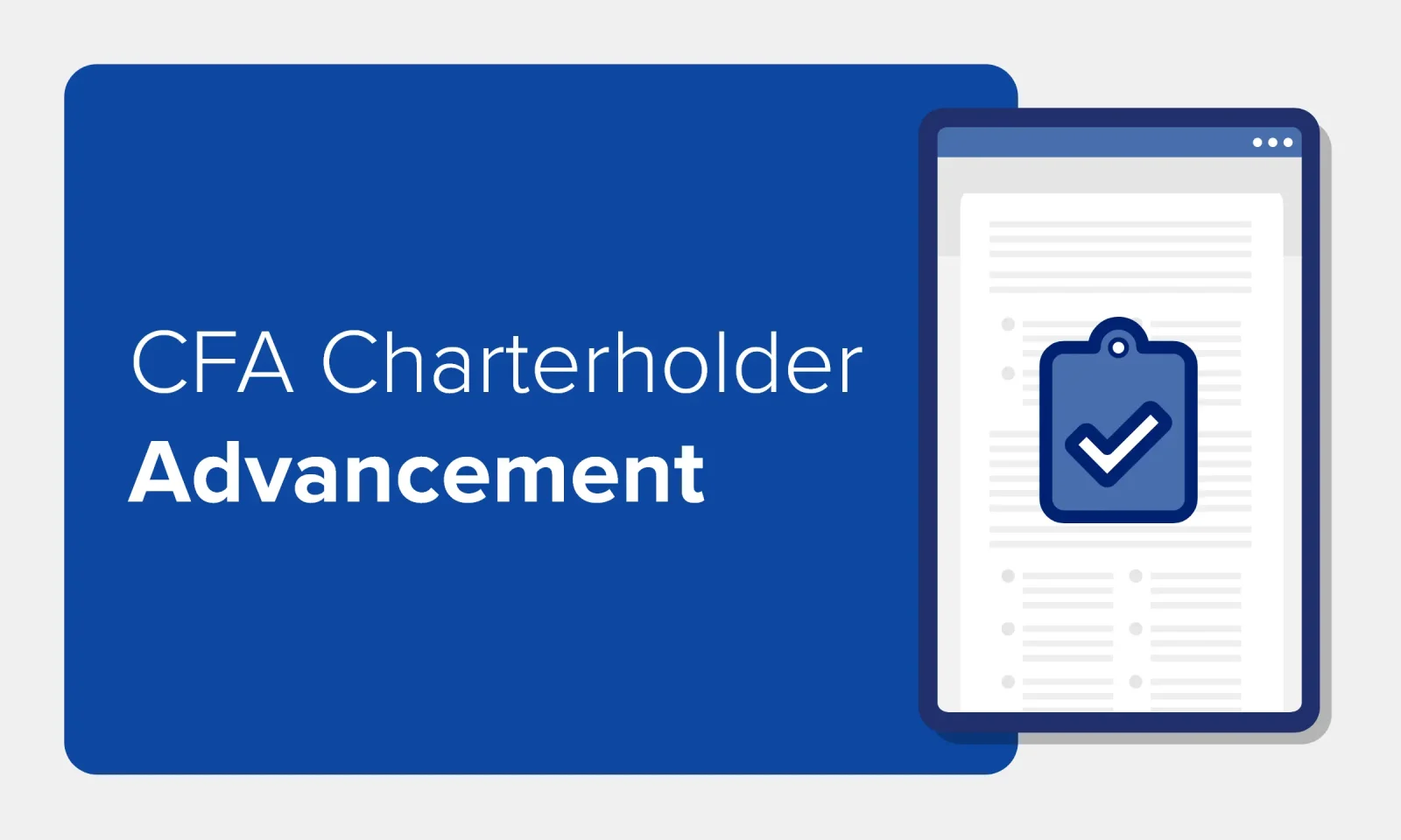 CFA Charterholder Advancement