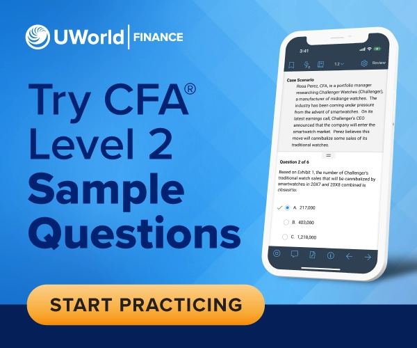 Let Quality Speak for Itself! Try Free CFA Level 2 Sample Questions,' encouraging candidates to explore UWorld's high-quality CFA Level 2 practice questions for free.