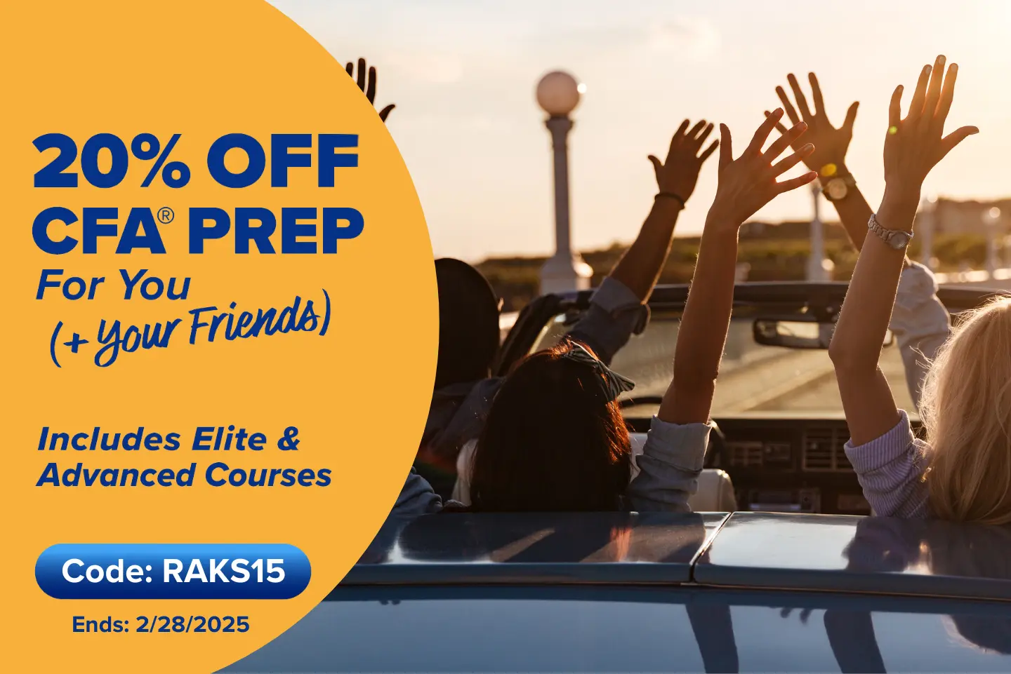 20% OFF CFA® PREP For You (+ your Friends)