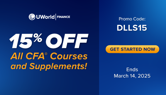 15% OFF All CFA® Courses and Supplements!