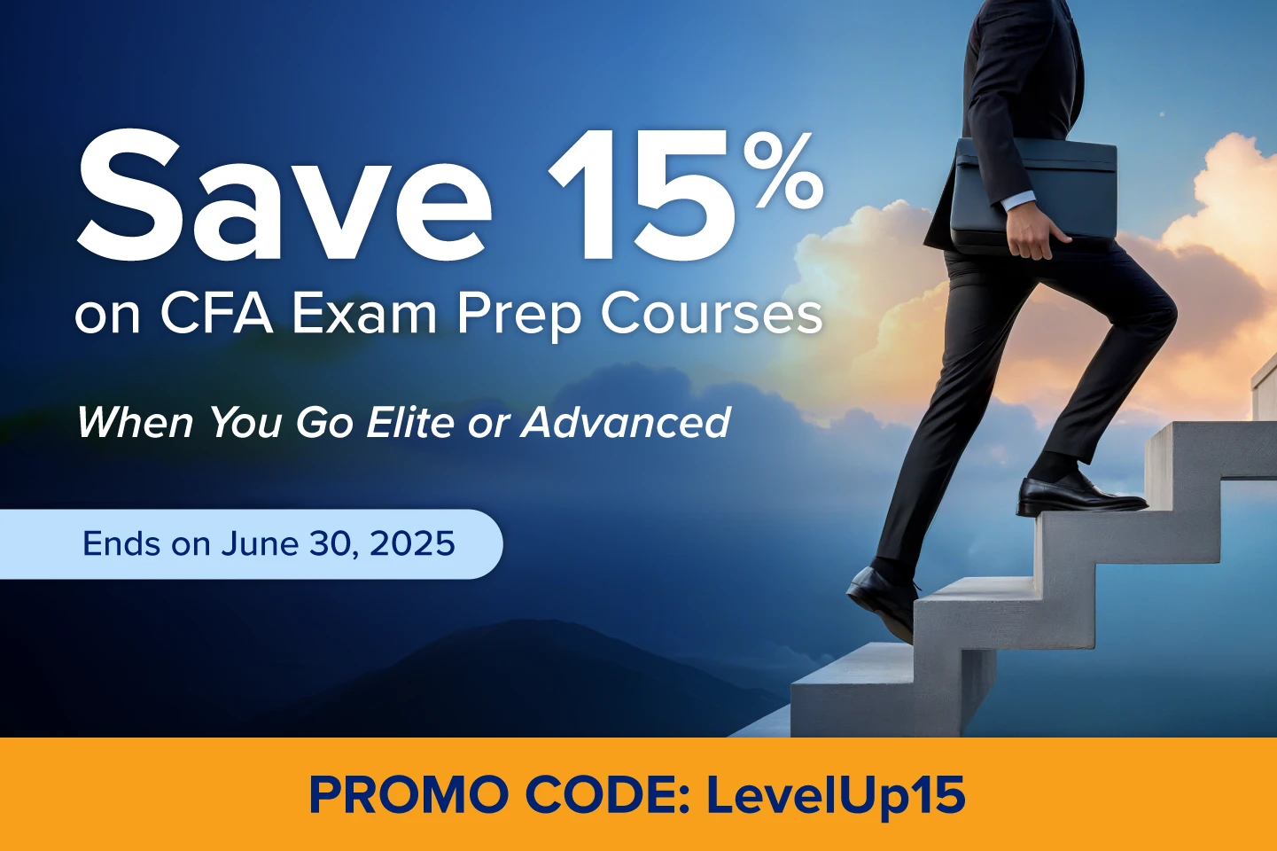 Save 15% on CFA Exam Prep Courses When You Go Elite or Advanced