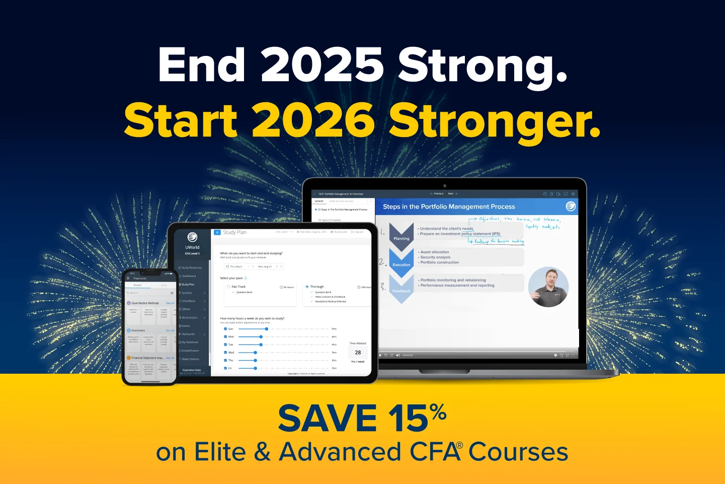 SAVE 15% on Elite & Advanced CFA Courses